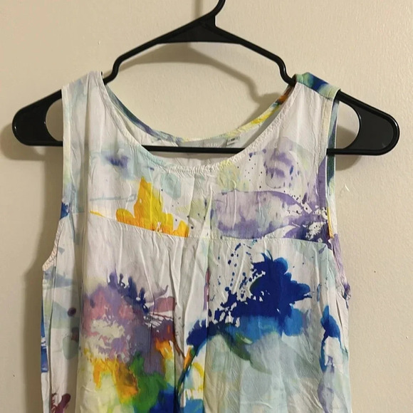 EUC Jams World Hely Heavenly Watercolor Splatter Floral Painted Dress Small - Picture 4 of 7